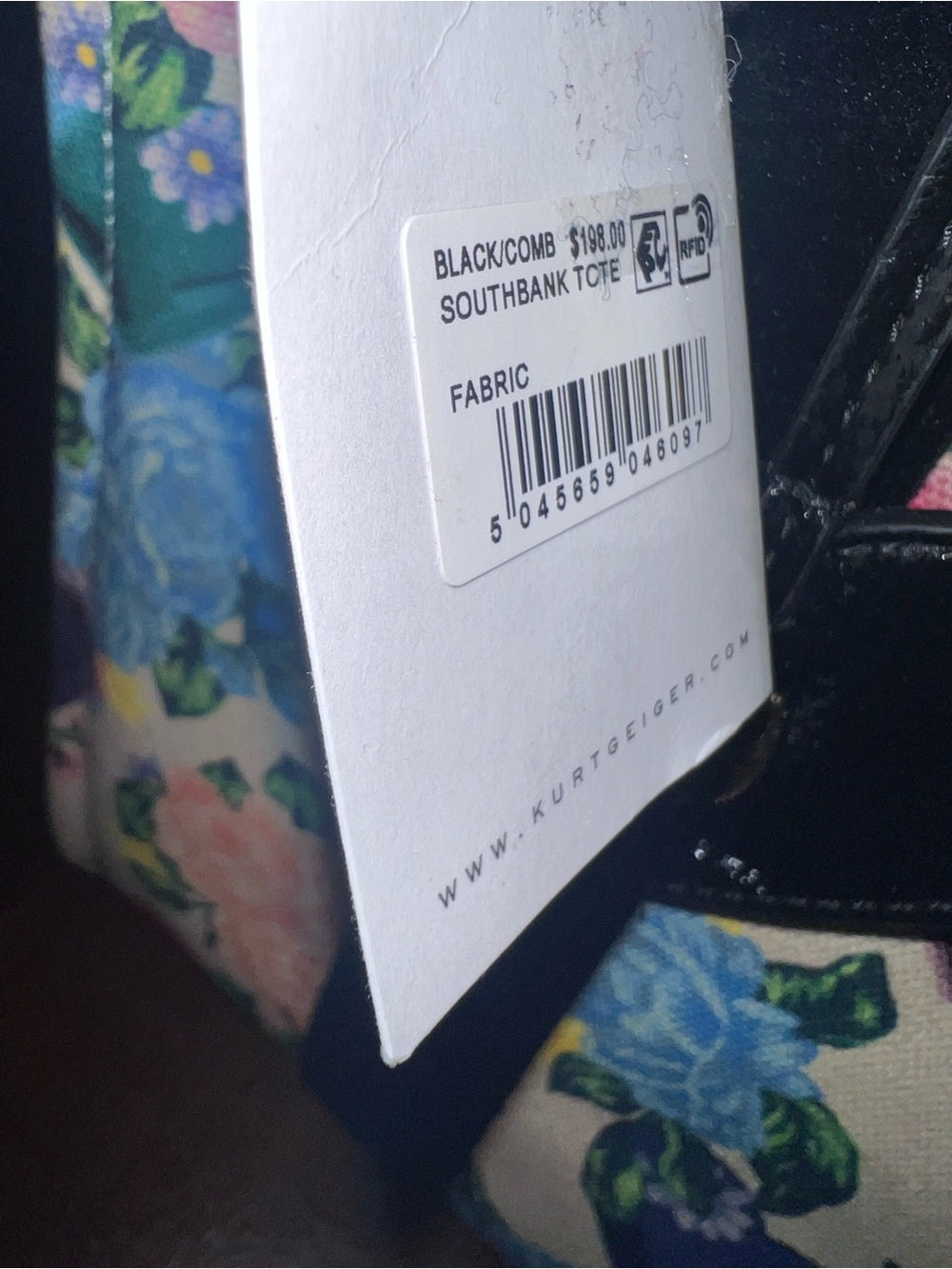 Kurt Geiger Floral Love Tote Bag with Heart Charm - Multi NWT - Picture 6 of 7